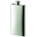 5 Oz. Shiny Rimless Slim Stainless Steel Flask